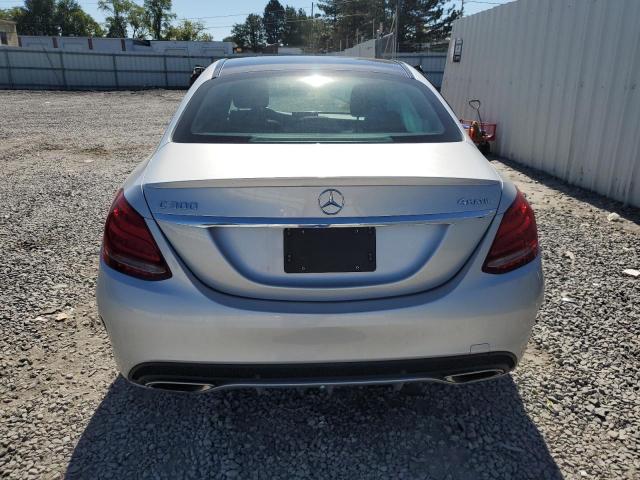WDDWF4KB0HR214627 - 2017 MERCEDES-BENZ C 300 4MATIC SILVER photo 6