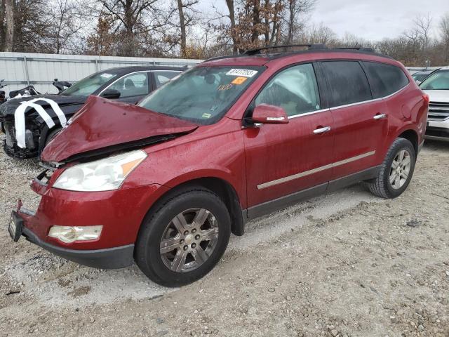 1GNKRLED7CJ114305 - 2012 CHEVROLET TRAVERSE LTZ RED photo 1