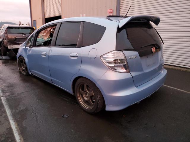 JHMGE884X9S034243 - 2009 HONDA FIT SPORT BLUE photo 2