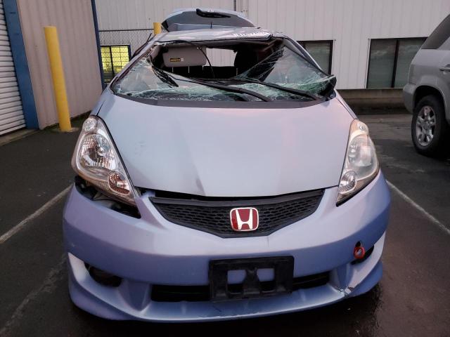 JHMGE884X9S034243 - 2009 HONDA FIT SPORT BLUE photo 5