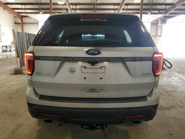 1FM5K8D82JGC60483 - 2018 FORD EXPLORER XLT Серебристый фото 6
