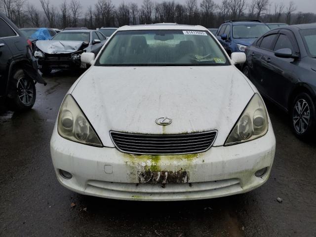 JTHBA30G255099160 - 2005 LEXUS ES 330 WHITE photo 5