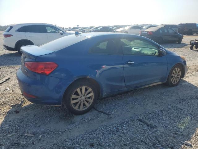 KNAFX6A86E5206170 - 2014 KIA FORTE EX BLUE photo 3