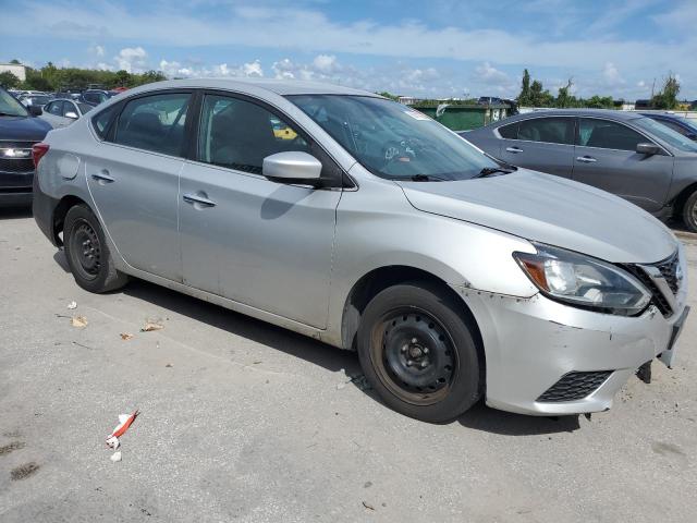3N1AB7AP5KY350612 - 2019 NISSAN SENTRA S SILVER photo 4