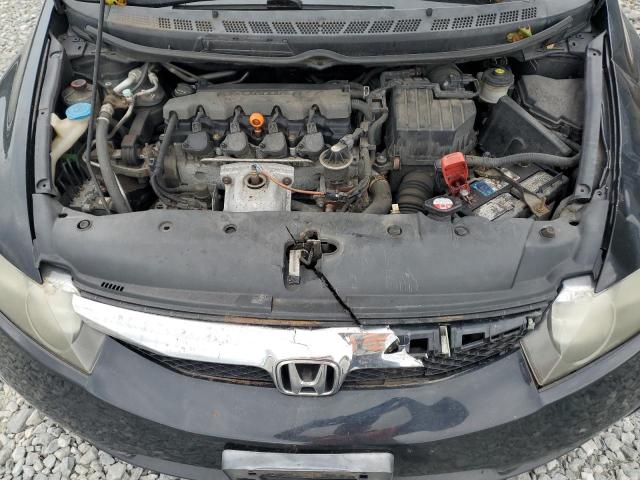 2HGFA1F57BH307164 - 2011 HONDA CIVIC LX BLACK photo 11