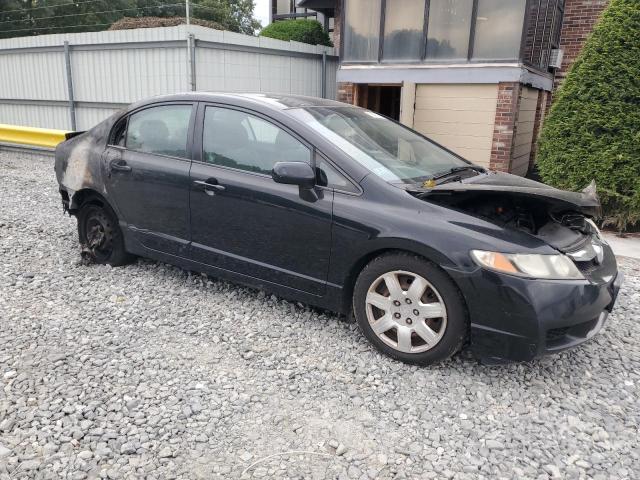 2HGFA1F57BH307164 - 2011 HONDA CIVIC LX BLACK photo 4