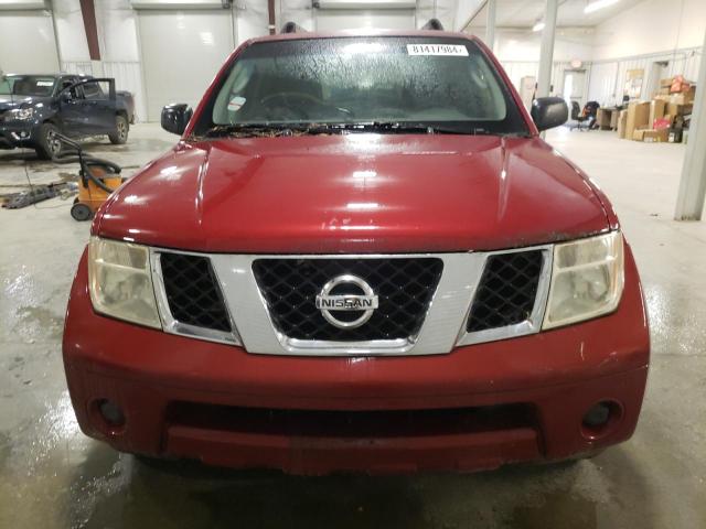 5N1AR18W45C787271 - 2005 NISSAN PATHFINDER LE წითელი ფოტო 5