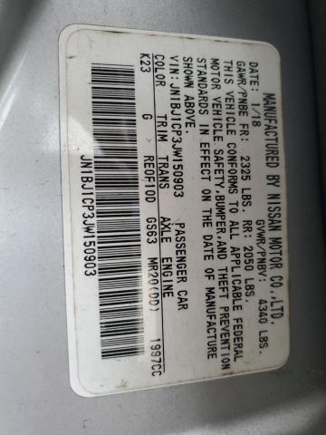 JN1BJ1CP3JW150903 - 2018 NISSAN ROGUE S 银色 照片 14