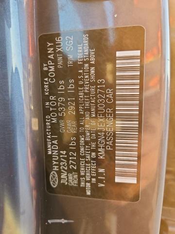 KMHGN4JEXFU032713 - 2015 HYUNDAI GENESIS 3.8L BLUE photo 12