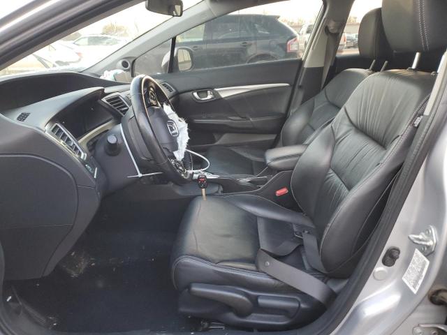 19XFB2F91DE031938 - 2013 HONDA CIVIC EXL ვერცხლისფერი ფოტო 7