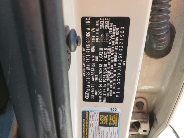 5XYKUDA26CG221900 - 2012 KIA SORENTO EX BEIGE photo 13