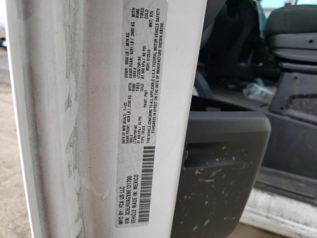 3C6LRVAGXNE131700 - 2022 RAM PROMASTER 1500 STANDARD WHITE photo 14