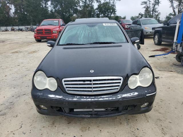 WDBRF61J35A790569 - 2005 MERCEDES-BENZ C 240 BLACK photo 5