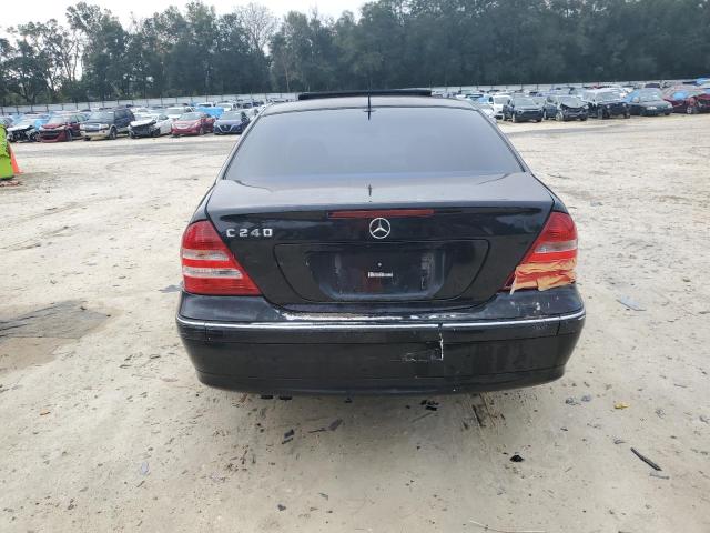 WDBRF61J35A790569 - 2005 MERCEDES-BENZ C 240 BLACK photo 6