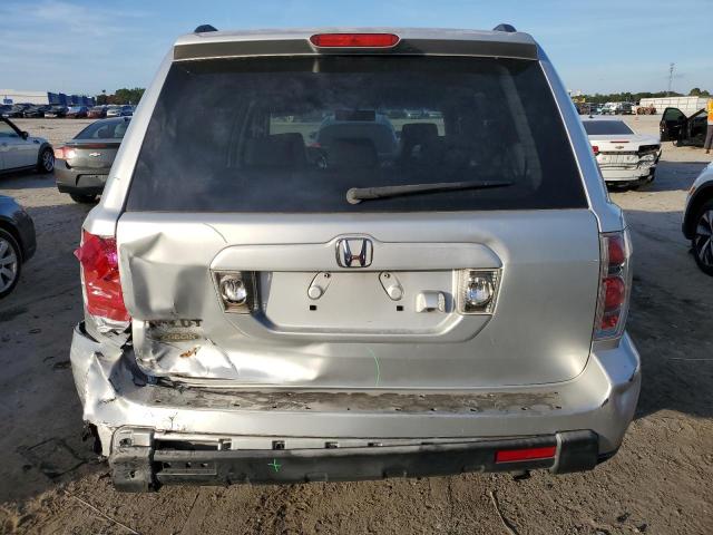 5FNYF28786B048466 - 2006 HONDA PILOT EX SILVER photo 6