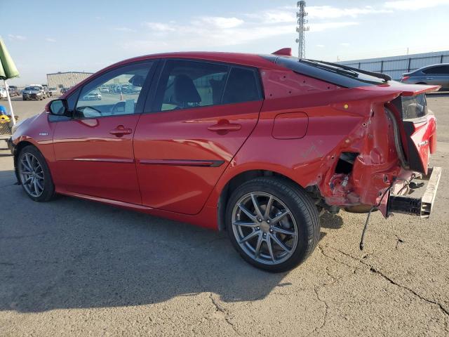 JTDKARFU2K3070542 - 2019 TOYOTA PRIUS წითელი ფოტო 2