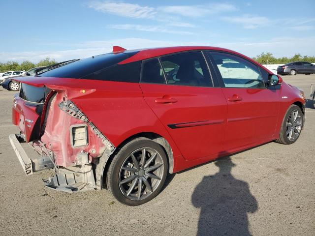 JTDKARFU2K3070542 - 2019 TOYOTA PRIUS წითელი ფოტო 3