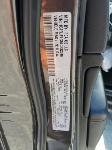 1C4RJFLG5LC332048 - 2020 JEEP GRAND CHER TRAILHAWK فحمي صورة 12