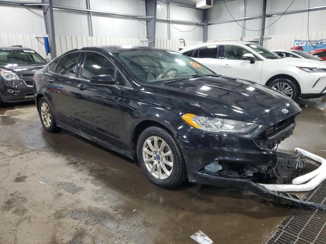 3FA6P0G77JR204083 - 2018 FORD FUSION S BLACK photo 4