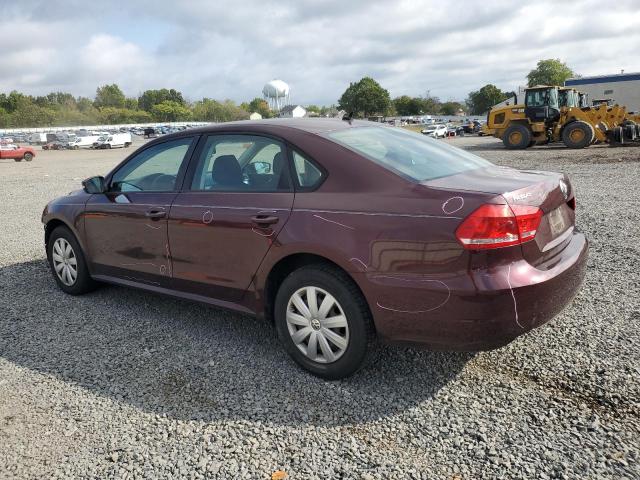 1VWAP7A37DC039963 - 2013 VOLKSWAGEN PASSAT S Темно-червоний фото 2