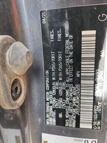 JTEEU5JR0M5243655 - 2021 TOYOTA 4RUNNER SR5 灰色 照片 13