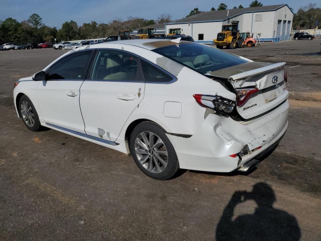 5NPE34AF0FH131271 - 2015 HYUNDAI SONATA SPORT WHITE photo 2