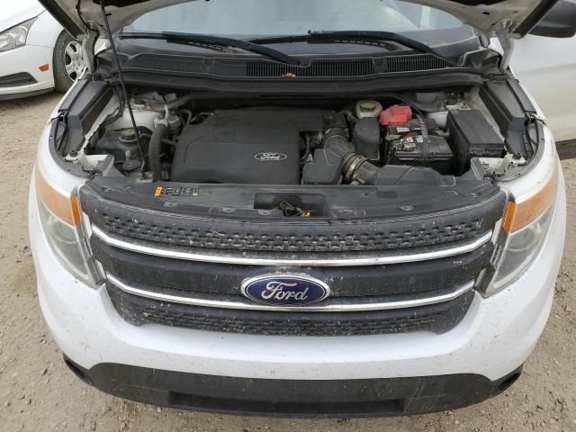 1FM5K8B8XEGB86268 - 2014 FORD EXPLORER WHITE photo 12