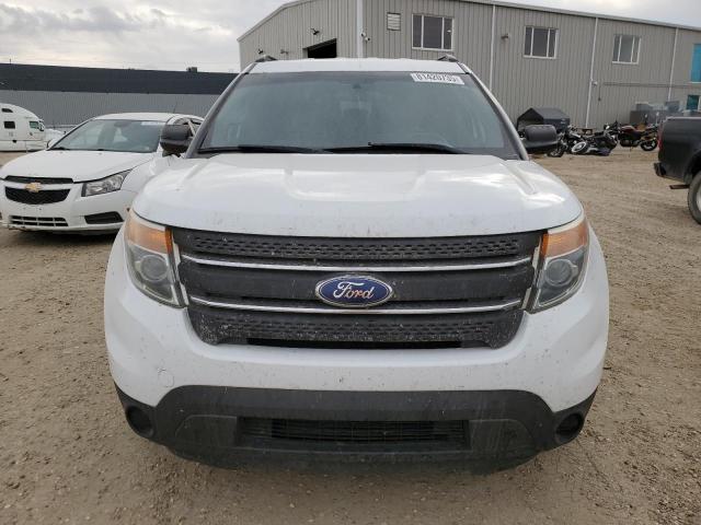 1FM5K8B8XEGB86268 - 2014 FORD EXPLORER WHITE photo 5