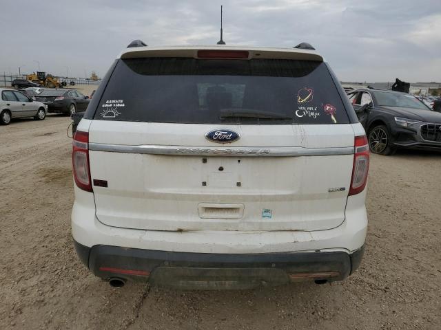 1FM5K8B8XEGB86268 - 2014 FORD EXPLORER WHITE photo 6