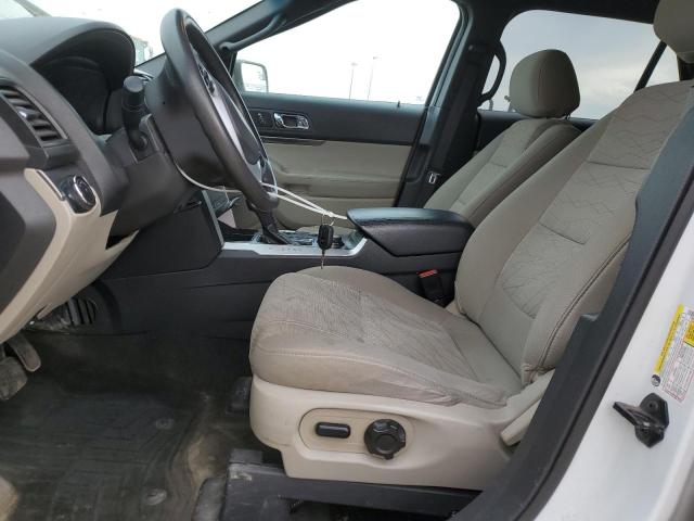 1FM5K8B8XEGB86268 - 2014 FORD EXPLORER WHITE photo 7