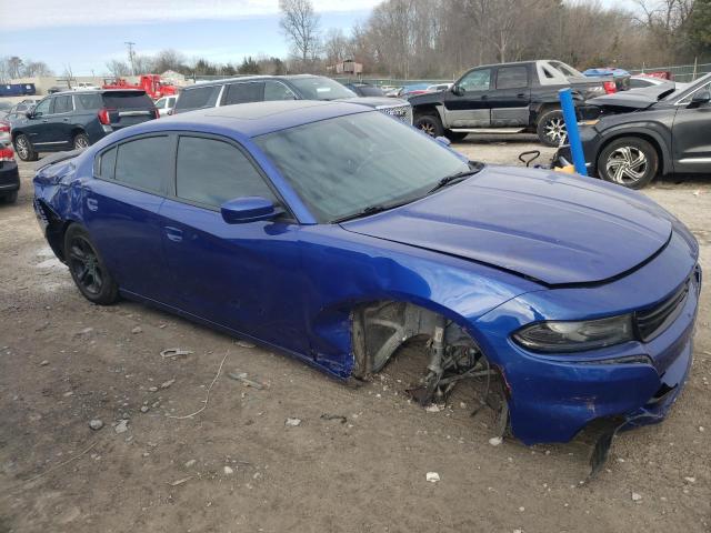 2C3CDXBGXLH144471 - 2020 DODGE CHARGER SXT BLUE photo 4