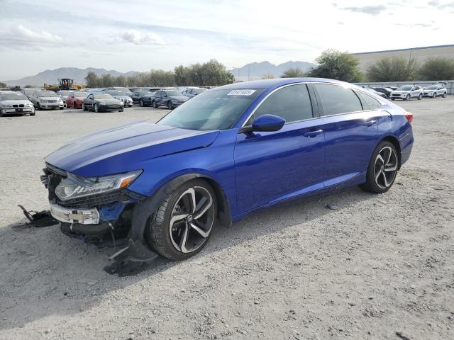 1HGCV1F36JA178806 - 2018 HONDA ACCORD SPORT BLUE photo 1