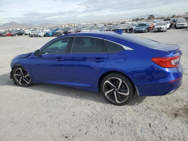 1HGCV1F36JA178806 - 2018 HONDA ACCORD SPORT BLUE photo 2