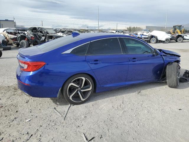 1HGCV1F36JA178806 - 2018 HONDA ACCORD SPORT BLUE photo 3