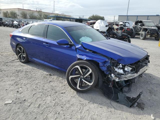 1HGCV1F36JA178806 - 2018 HONDA ACCORD SPORT BLUE photo 4