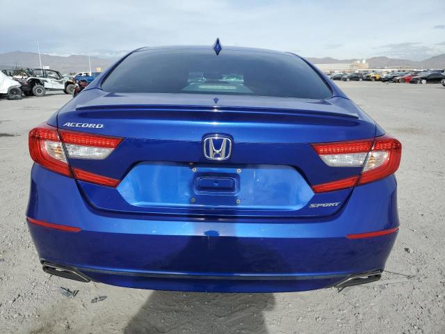 1HGCV1F36JA178806 - 2018 HONDA ACCORD SPORT BLUE photo 6