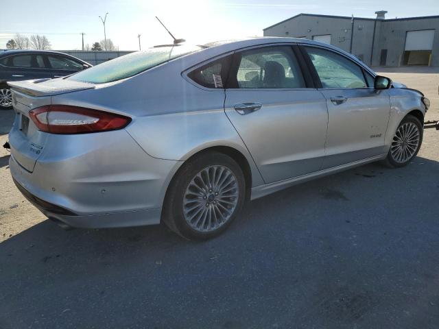 3FA6P0RU8ER167473 - 2014 FORD FUSION TITANIUM HEV SILVER photo 3