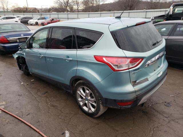 1FMCU9H96DUA81461 - 2013 FORD ESCAPE SEL BLUE photo 2