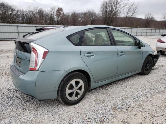 JTDKN3DU4C1533623 - 2012 TOYOTA PRIUS GREEN photo 3