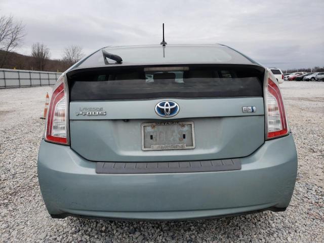 JTDKN3DU4C1533623 - 2012 TOYOTA PRIUS GREEN photo 6