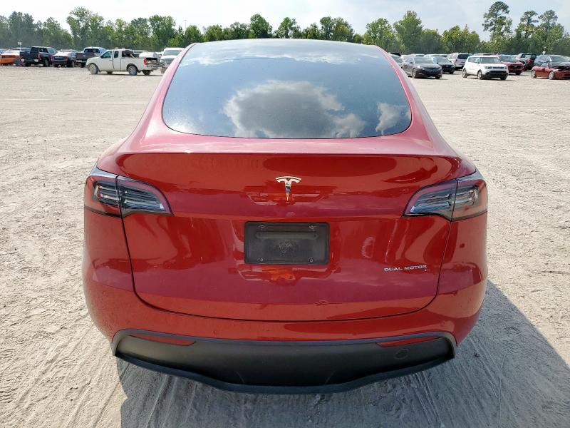 7SAYGDEE9NA019357 - 2022 TESLA MODEL Y 红色 照片 6