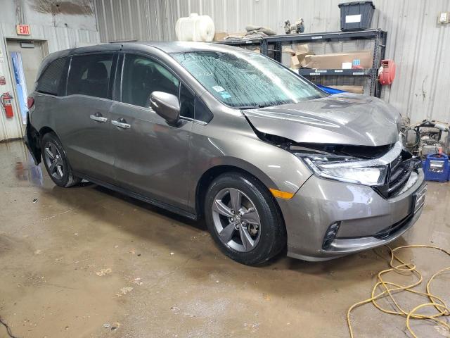 5FNRL6H54MB031938 - 2021 HONDA ODYSSEY EX GRAY photo 4