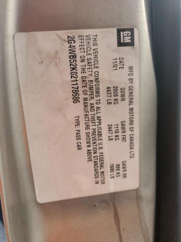 2G4WB52K021178686 - 2002 BUICK REGAL LS 米色 照片 12