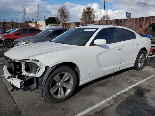 2C3CDXHG4GH246653 - 2016 DODGE CHARGER SXT WHITE photo 1