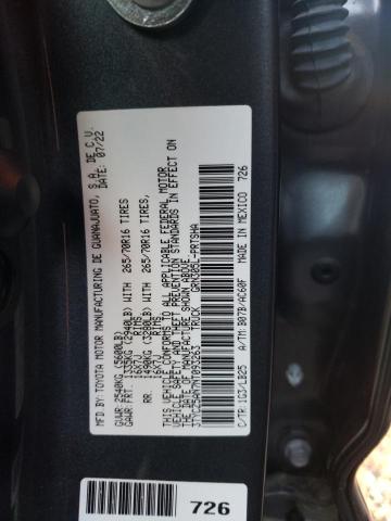 3TYCZ5AN7NT093263 - 2022 TOYOTA TACOMA DOUBLE CAB GRAY photo 13