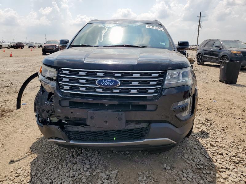 1FM5K7F83HGC32645 - 2017 FORD EXPLORER LIMITED BLACK photo 5