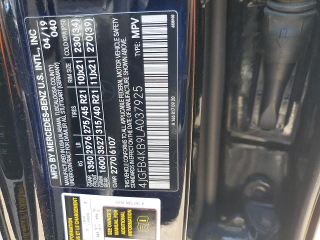 4JGFB4KB9LA037925 - 2020 MERCEDES-BENZ GLE 350 4MATIC BLACK photo 13