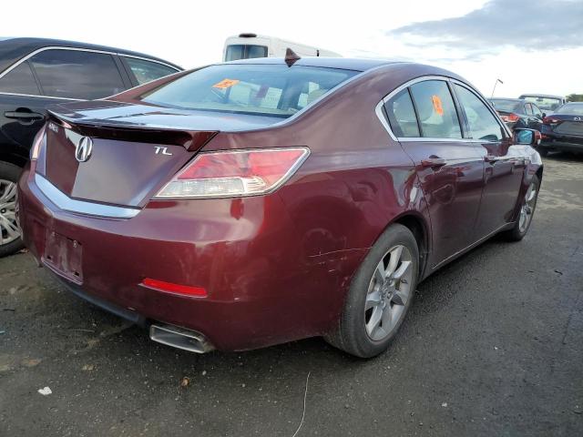 19UUA8F59CA031716 - 2012 ACURA TL BURGUNDY photo 3