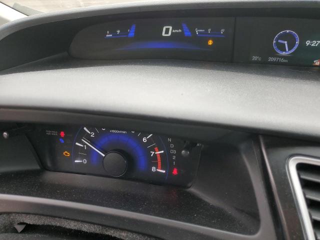 2HGFB2F42DH107581 - 2013 HONDA CIVIC LX SILVER photo 9