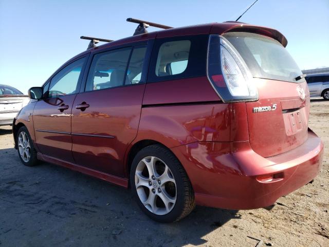 JM1CR293680303016 - 2008 MAZDA 5 RED photo 2